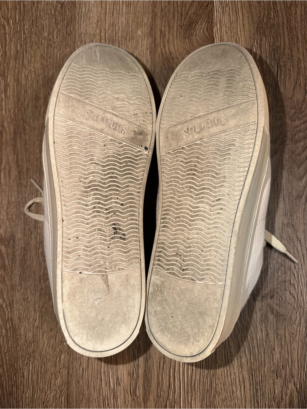 Soludos Ibiza Platform Shoes White Leather Sneakers - Women's Size 7.5 - Picture 10 of 11